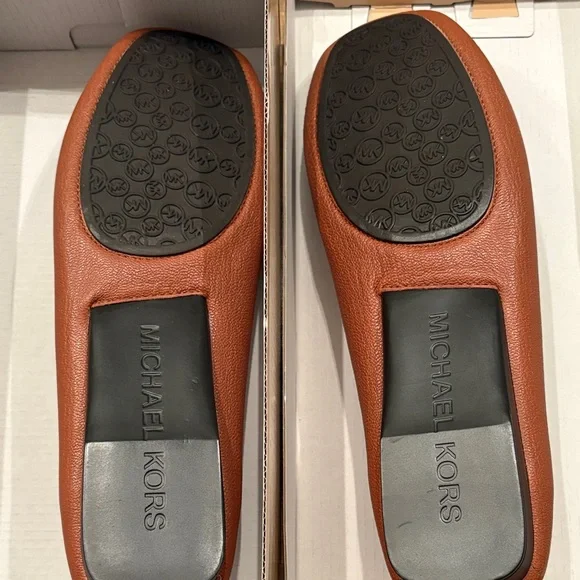 Michael Kors Tan Leather Loafers for Women - Picture 4 of 6